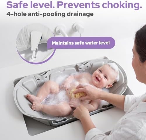 lalalark Foldable Baby Sink Bath, Infant Sink Bather - Image 5