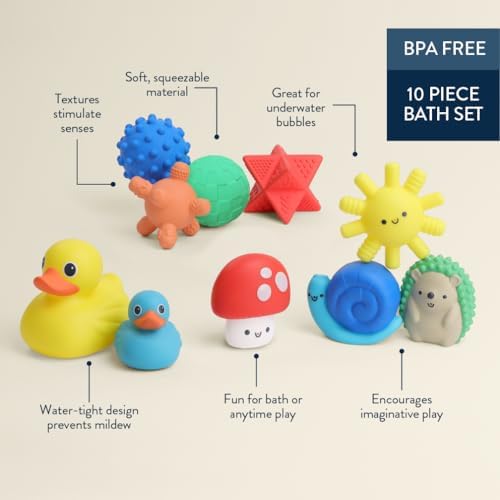 Itzy Ritzy Bathtime Gift Set, 12-Piece Bath Bath Toys, 6+ M - Image 4