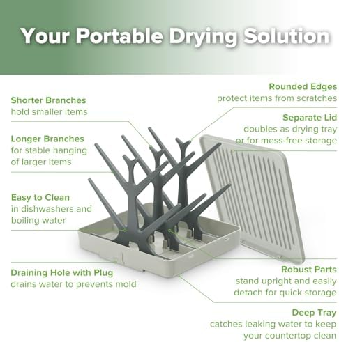 haakaa Portable Baby Bottle Drying Rack - Image 4