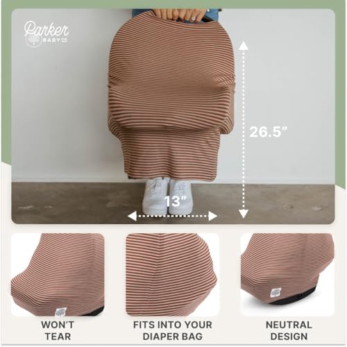 Parker Baby Co. Multi-Use Cover: Carseat Cover, Nursing Cover - Image 4
