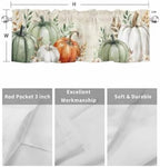 Vandarllin Fall Thanksgiving Kitchen Curtains Valances - Image 7