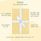 Butterblu Frankie Fitted Crib Sheet 100% Organic Cotton - Image 2