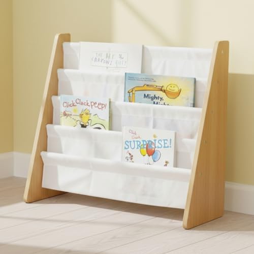 Humble Crew Kids Bookshelf, Montessori Front Facing Toddler Bookcase 4 Tier - Image 2