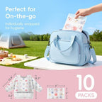 KIIS Disposable Baby Bibs, Waterproof Smock Bibs, Full Coverage - Image 6