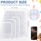 YOPCDJ Clear Hard Shell Zipper Case, Plastic Pouch - Image 2