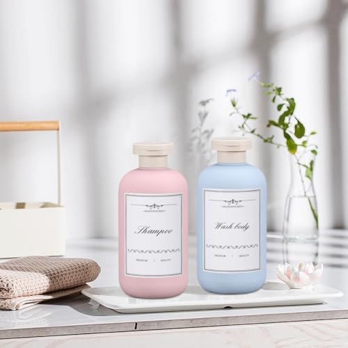 Travel Shampoo Bottle, Empty Plastic Squeeze Bottles 10oz - Image 5