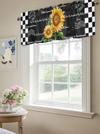 Vandarllin Buffalo Plaid Kitchen Curtains Valances - Image 5