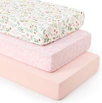 david's kids 3 Pack Fitted Crib Sheets, Ultra Soft Breathable Comfortable Baby by davidskids
