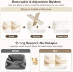 3 Pack Small Baskets for Organizing, Woven Storage Baskets for Shelves - Image 4