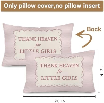 Vintage Pink Baby Girl Nursery Decor 12x20 Pillow Cover - Image 3