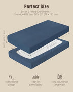 SWEET DOLPHIN 2-Pack Muslin Crib Sheets - Image 5