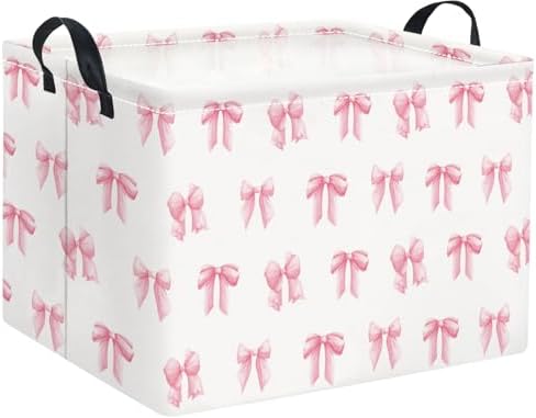 Rectangular Valentines Basket Fabric Storage Bin Storage Boxes Collapsible by HIYAGON