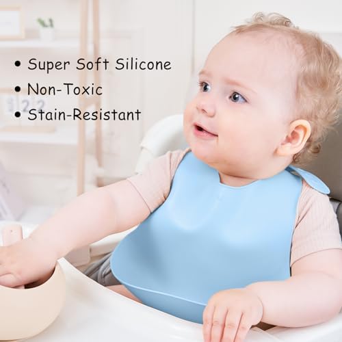 Mombella Baby Bibs, Silicone Bibs - Image 2