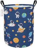 Foldable Waterproof Round Fabric Laundry Basket Home by QUEENLALA