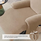Stretch Recliner Covers, 4-Piece Ultra Soft Velvet Recliner Chair Slipcover - Image 5