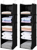 BOOMIBOO Hanging Closet Organize and Shelves, 5-Hanging Shelf（2 Pack by BOOMIBOO