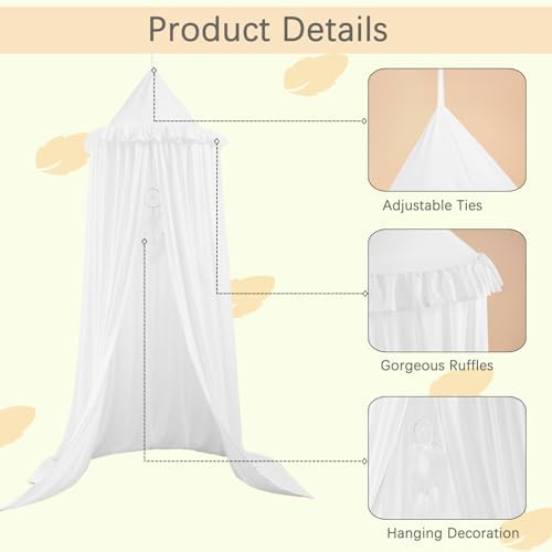 Akiky Kids Bed Canopy for Crib & Twin Size - Image 4