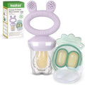 Haakaa Baby Fruit Food Feeder & Mini Freezer Nibble Tray Combo, Breastmilk by haakaa