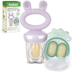 Haakaa Baby Fruit Food Feeder & Mini Freezer Nibble Tray Combo, Breastmilk by haakaa