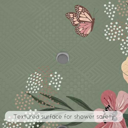 Bathtub Mat Non Slip, Bohemia Square Bath tub Mat Shower Floor Mat - Image 5