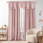 NICETOWN Lavender Pink Blackout Valance Tier - Image 6