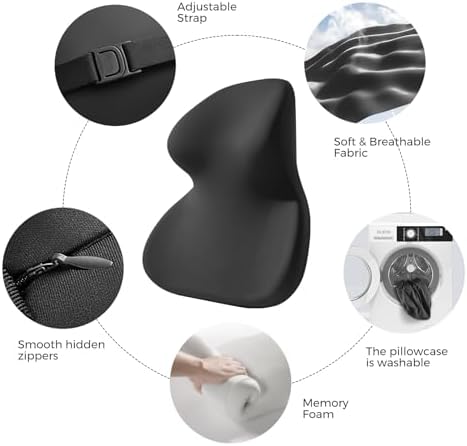 BEBAS Car Headrest Pillow, Ergonomic Neck Pillow - Image 3
