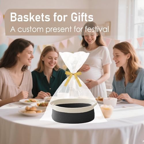 JMvicyroam Small Woven Basket, Empty Gift Basket - Image 4