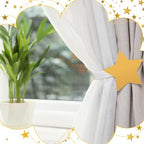 Briwooody 2 Pcs Star Curtain Tiebacks Acrylic Curtain Holdbacks - Image 3