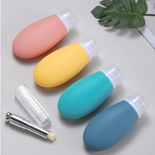 Silicone Travel Bottles, 4 Pack 3.4oz Leak Proof Liquid Squeezable Refillable - Image 7