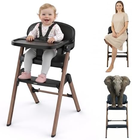 Babilous Baby High Chair, Foldable 4-in-1 Chair by Babilous