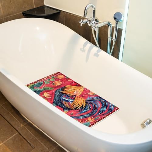 Shower Mat Bathtub Mat, 26.8x15.1 inch, Non-Slip Bath Mat - Image 5