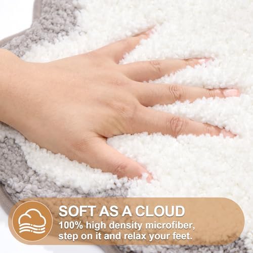 ORTIGIA Cute Scalloped Bathroom Rugs Set - Image 3
