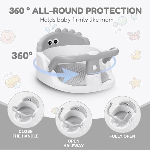 Baby Bath Seat for Babies 6 Months & Up Sitting Up - Image 4