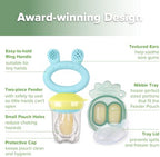 Haakaa Baby Fruit Food Feeder & Mini Freezer Nibble Tray Combo, Breastmilk - Image 4