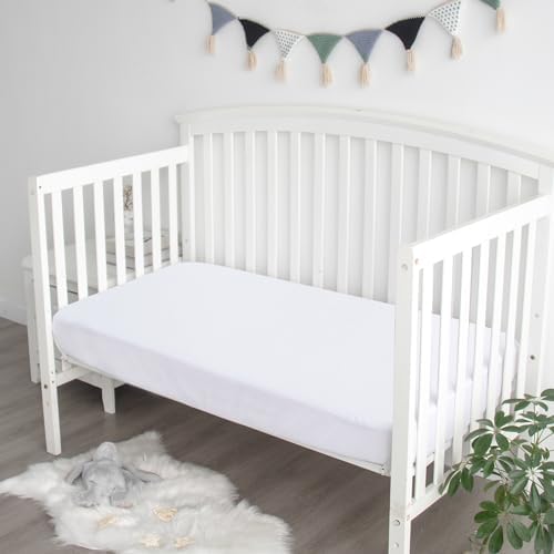 Crib Mattress Protector Waterproof, Absorbent Fitted Sheet - Image 5