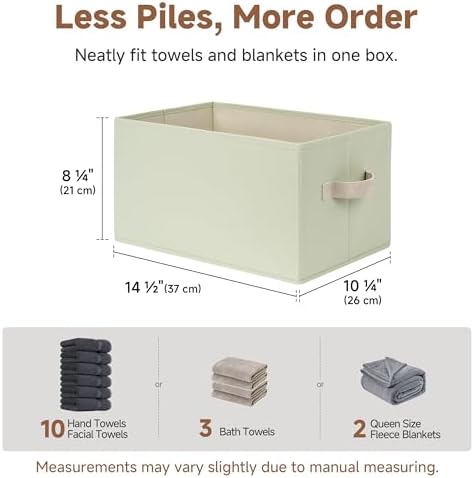 StorageWorks Closet Storage Bins, Light Green - Image 3