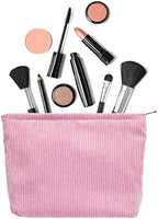 PAZIMIIK Makeup Bag Large Zipper Corduroy Make Up Pouch - Image 3