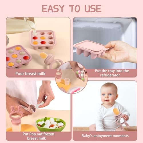 Baby Food Freezer Tray Silicone Nibble Freezer Tray, Baby Fruit Food Feeder - Image 3