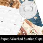 Bath Tub Shower Mat, Washable Bathtub Floor Mats, Suction Cups and Drain Holes - Image 3