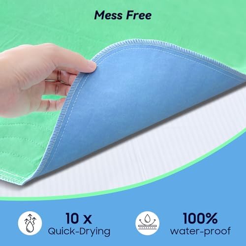 Fygrip 4 Pack 36” x 36” Extra Heavy Absorbency Washable Underpads Bed Pads - Image 4