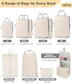 Gonex 10-Piece Compression Packing Cubes - Image 3