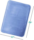 Clara Clark Bathroom Rugs, Velvet Memory Foam Bath Mat, Machine Washable Bath - Image 3