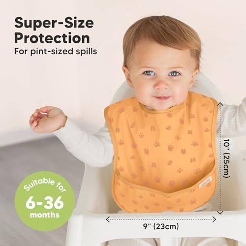 KeaBabies 3-Pack Waterproof Baby Bibs - Image 3