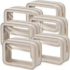 Hsei 6 Pcs Clear Makeup Bags Diaper Bag Organizer Travel Toiletry Bags by Hsei