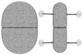 Lalo Knee and Elbow Saver, Foldable Padded Tub Cushions by Lalo