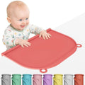 Large Silicone Placemat, Raised Edge Leakproof, Non-Slip by AUFORPET