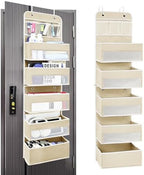 Over the Door Organizer 6 Shelves & 8 Pockets, Zippered Divider by Unknown