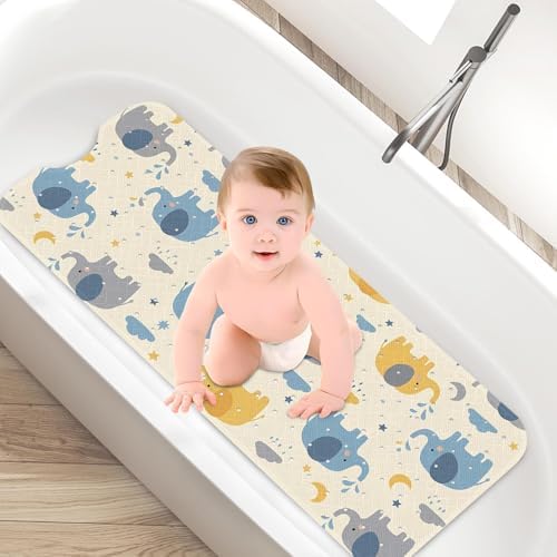 Bathtub Shower Mat 40X16 Inch, for Toddler, Star Cloud - Image 5