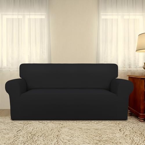 PureFit Super Stretch Sofa Slipcover – Spandex Non Slip Soft Couch Sofa Cover - Image 2
