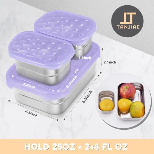 Tanjiae Small Stainless Steel Lunch Containers - Image 2